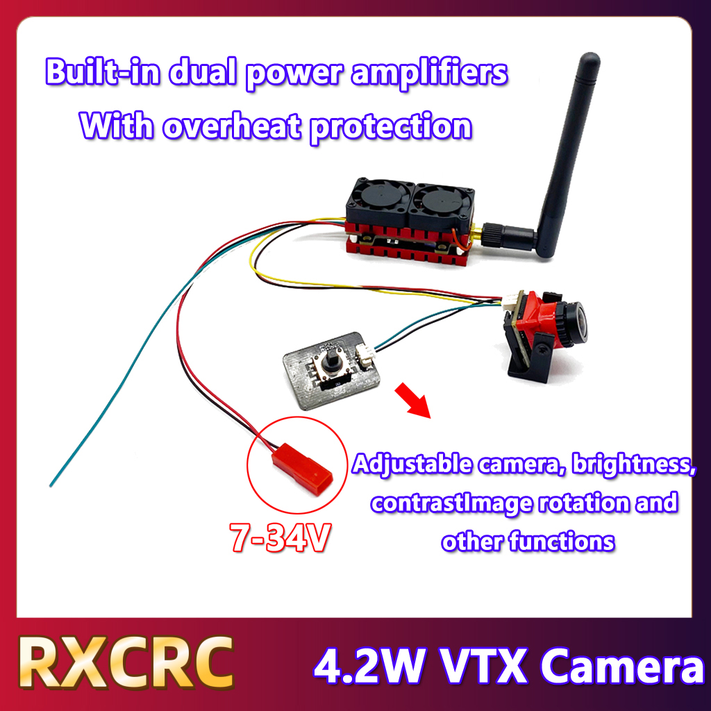 RXCRC 5.8G 48CH 4.2W High Powe - Fpv Drone Transmitter 评论和价格