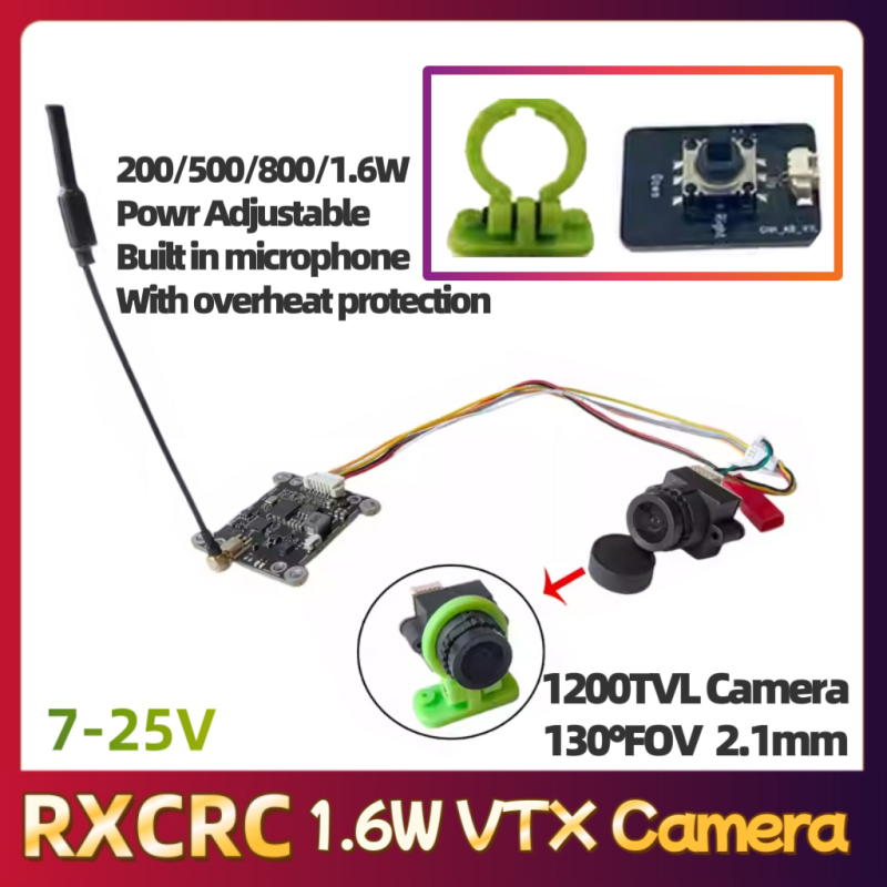 RXCRC 5.8G Module 48CH 1.6W VT - Fpv Drone Transmitter 评论和价格