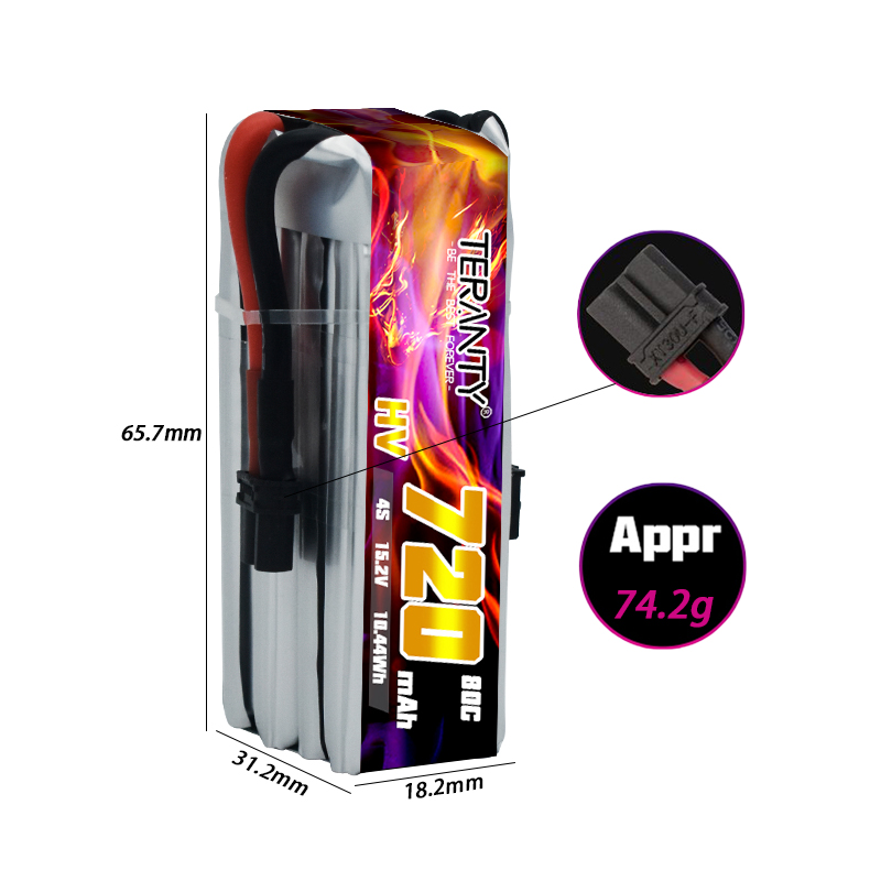TERANTY 720mAh 4S 15.2V HV Lip - Fpv Drone Kit 评论和价格