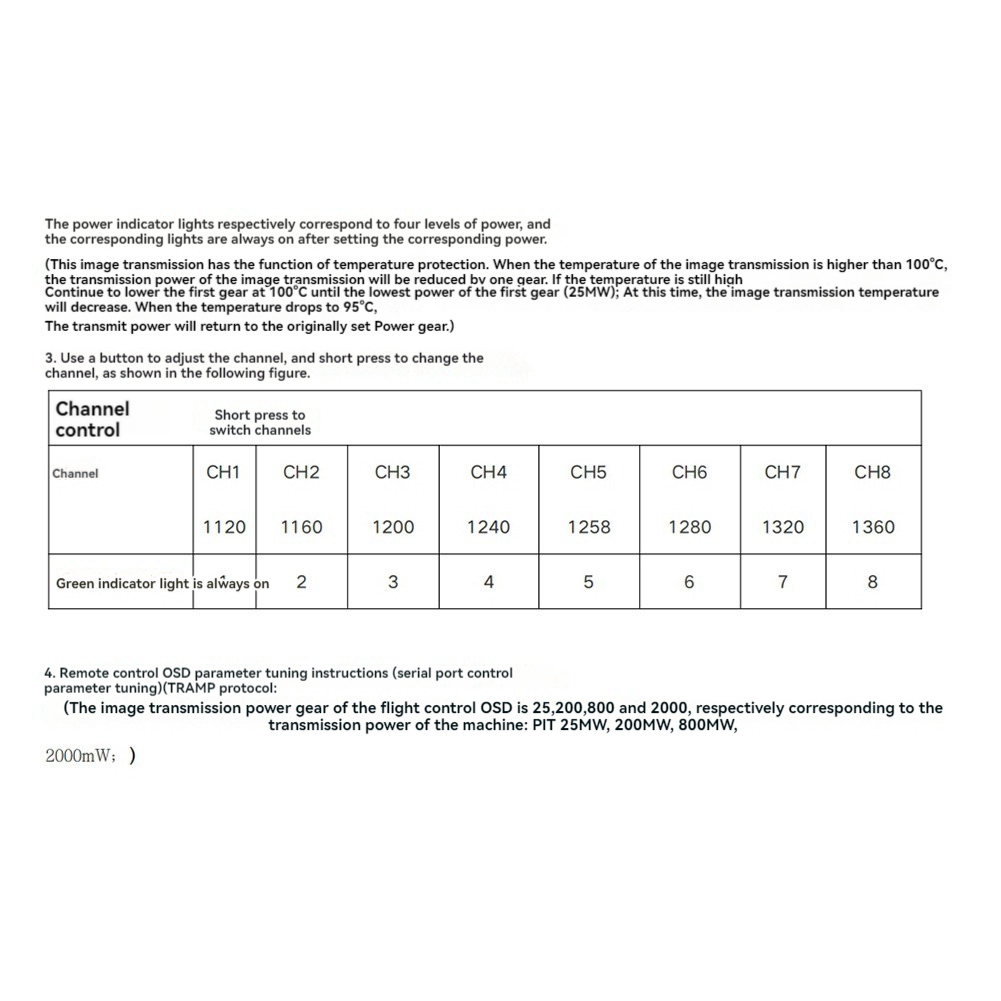 AS96-1.2G 2W VTX 8CH 2000Mw FP - Fpv Drone Transmitter 评论和价格